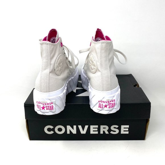 Converse CTAS Lift 2X Hi Pale Putty Platform Pink Canavs Sneakers Womens 571676C - Picture 6 of 10